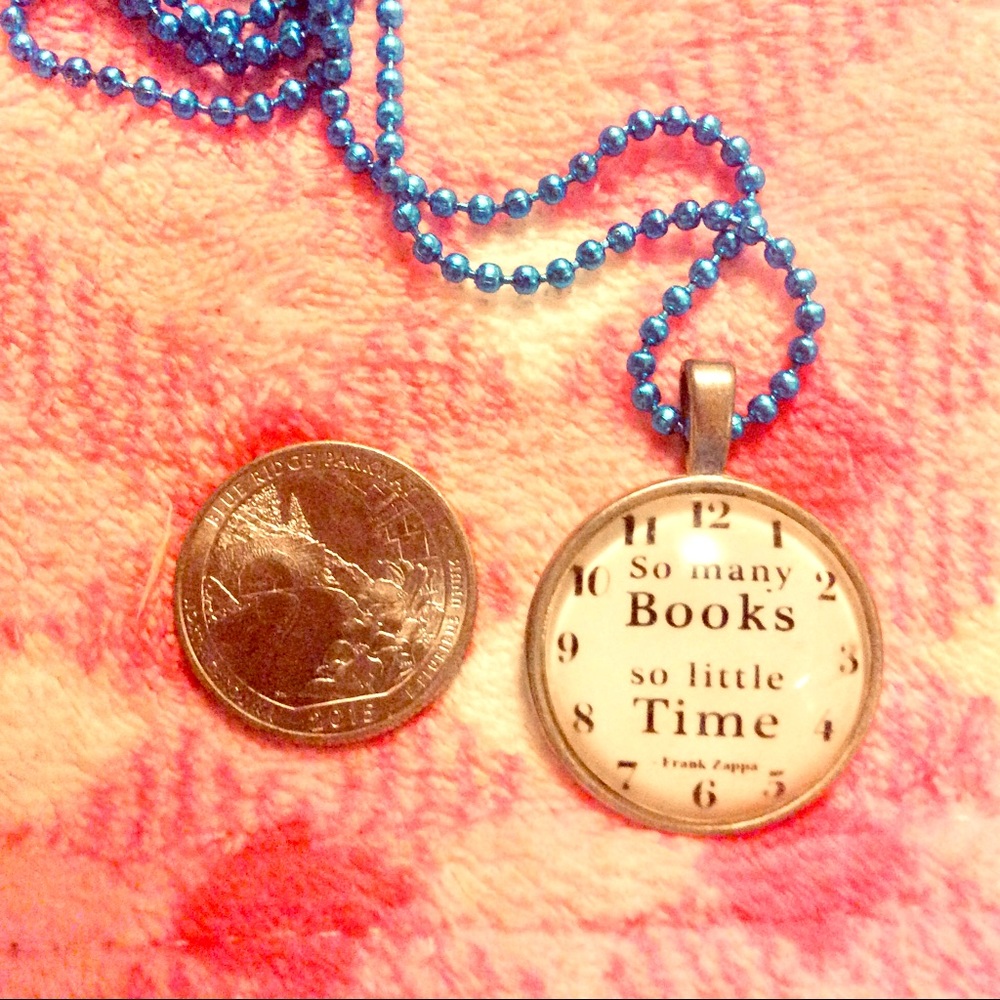 Frank Zappa Necklace “so many books So little time